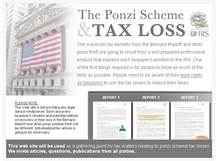 Ponzi Scheme Tax Loss